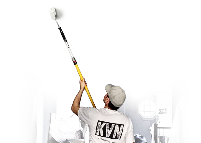 KVN painting a ceiling